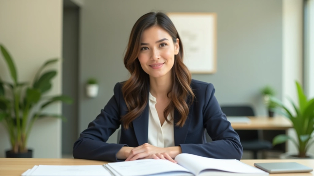 Professional woman planning her career goals at a modern workspace with notebook and planning materials